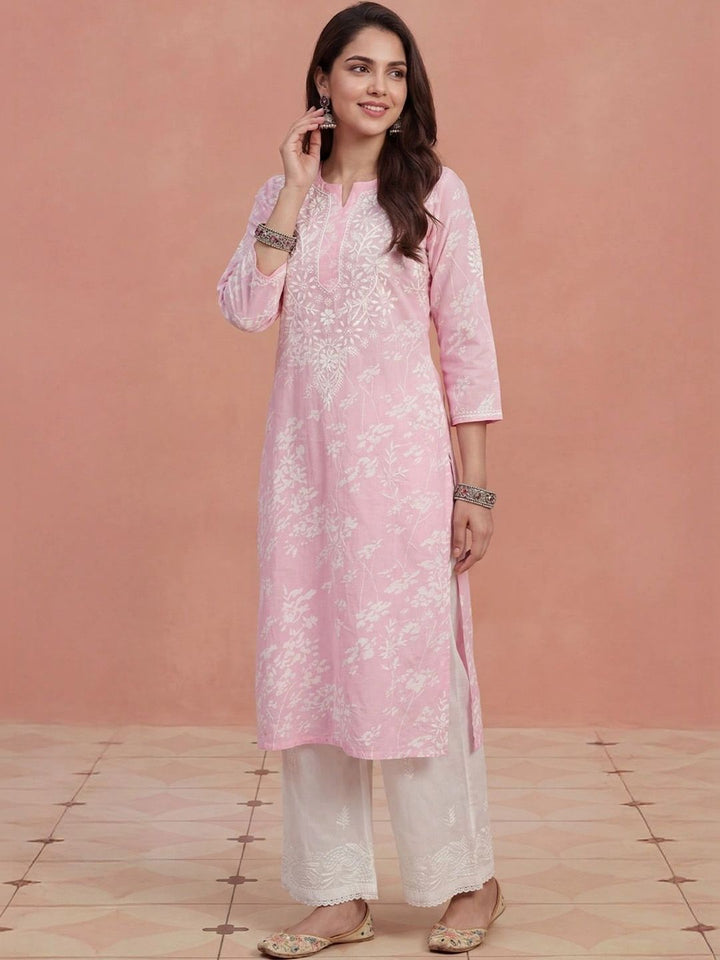 House of Chikankari Women Ethnic Motifs Embroidered Chikankari Kurta