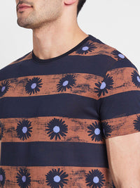 Being Human Striped Round Neck T-shirt