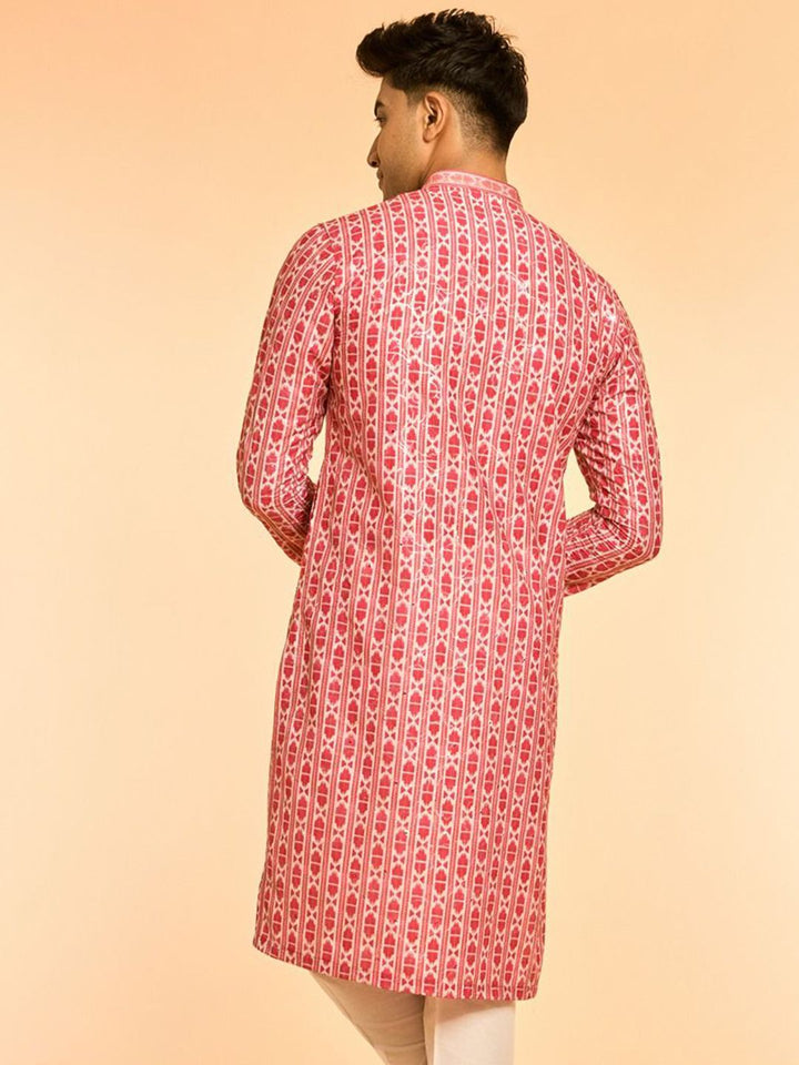 Diwas by Manyavar Men Woven Design Sequins Kurta
