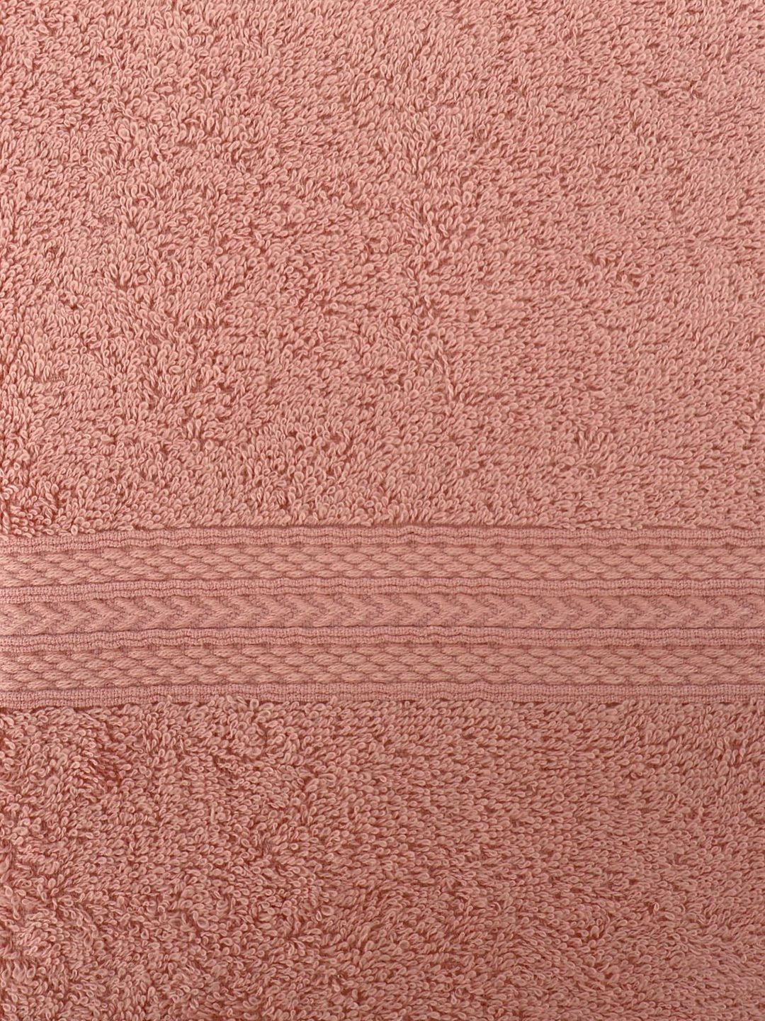 BOMBAY DYEING Peach-Coloured 1 Pcs Cotton 450 GSM Bath Towel