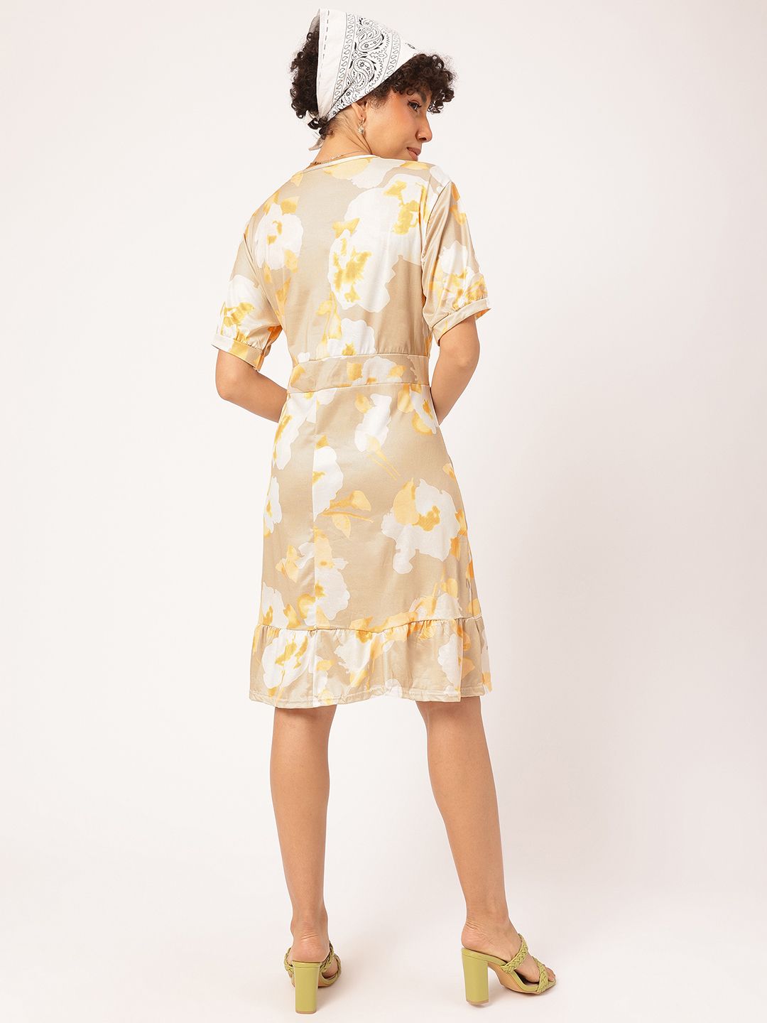 DressBerry Floral Flounce Sheath Dress
