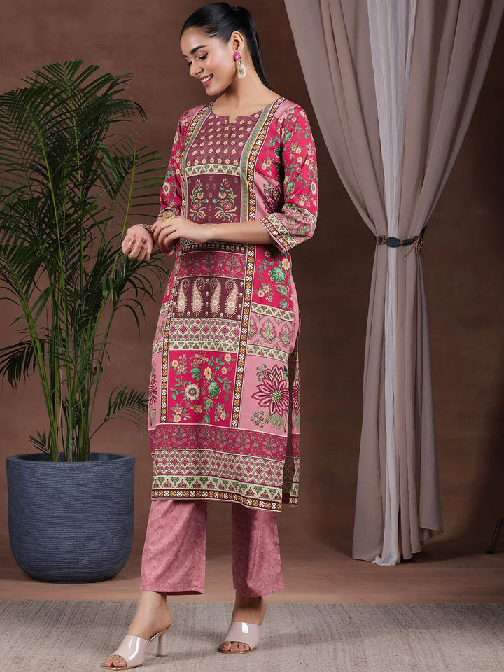Libas Ethnic Motifs Printed Kurta with Trousers & Dupatta