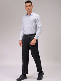 The Indian Garage Co. X Luxe Men Cutaway Collar Solid Slim Fit Formal Shirt