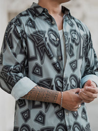Powerlook Men Opaque Printed Casual Shirt