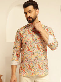 SOJANYA Quirky Printed Cotton Straight Kurta