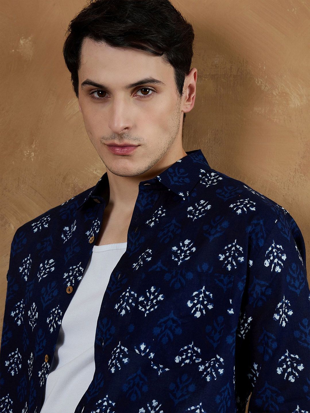 DENNISON Men Block Printed Casual Shirt