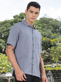 Thomas Scott Men's Premium Seersucker Cotton Casual Shirt