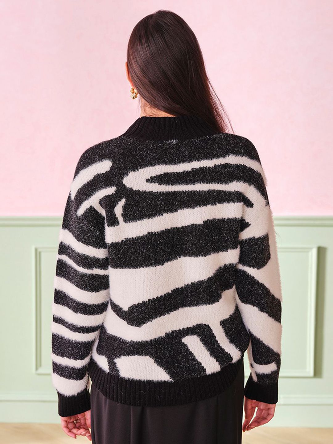 AND Women Striped Bell Sleeve Top