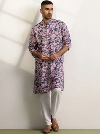 Anouk Men Floral Printed Regular Kurta with Trousers