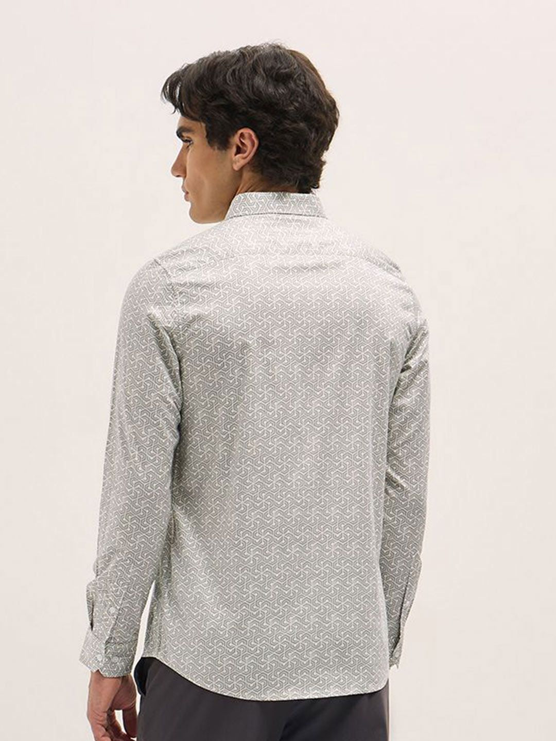THE BEAR HOUSE Men Tailored Fit Opaque Printed Formal Shirt