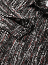 VASTRADO Men Classic Spread Collar Abstract Printed Slim Fit Casual Shirt