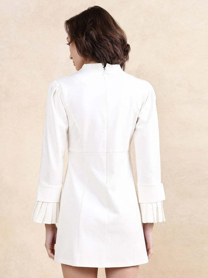 RAREISM Round Neck A-Line Mini Dress