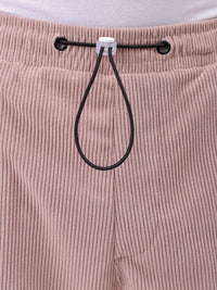 The Indian Garage Co Men Textured Tapered Fit Joggers Casual Trousers