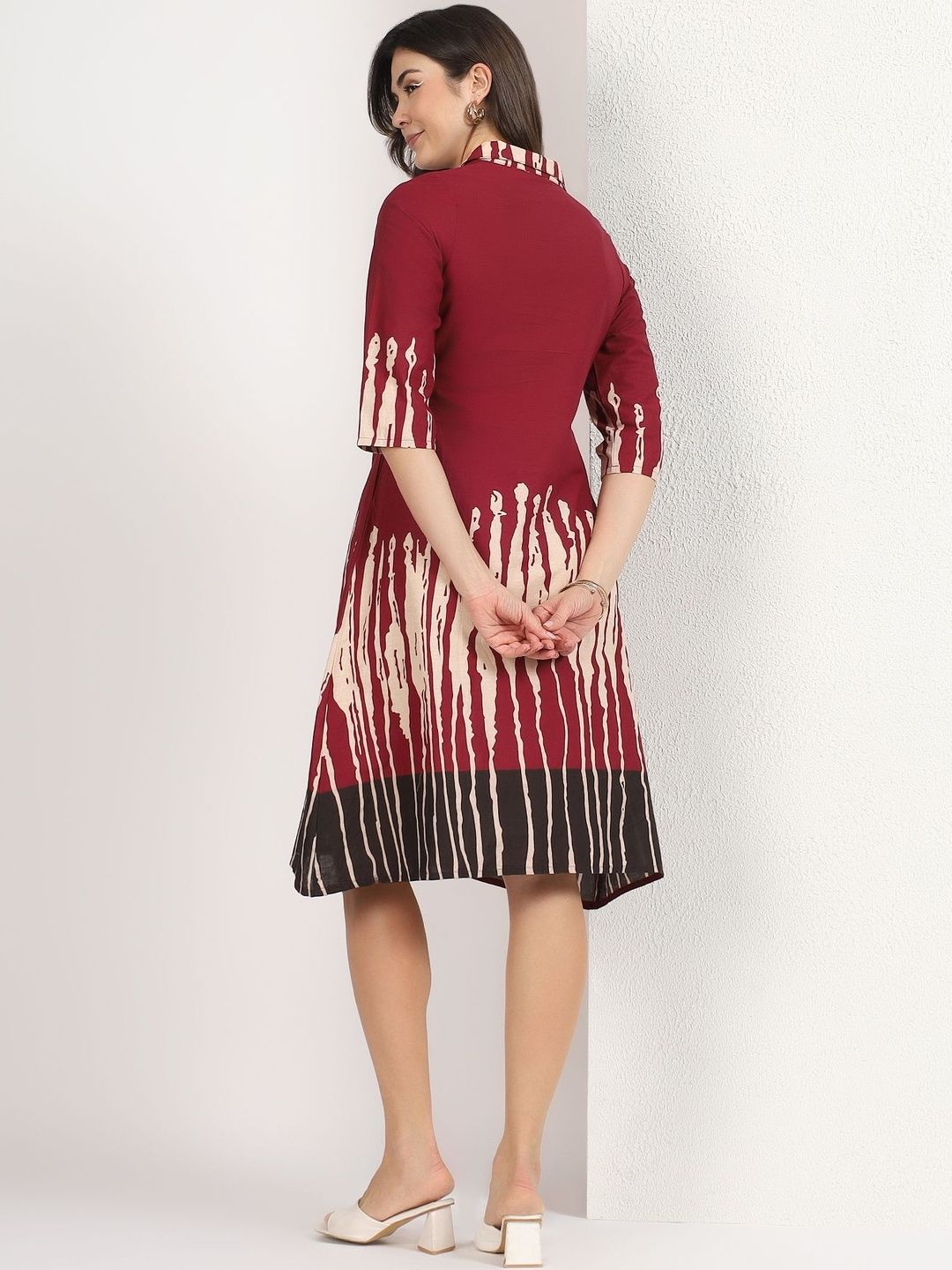 Mamicha Print Shirt Dress