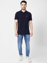 SPYKAR Polo Collar Slim Fit Cotton T-Shirt