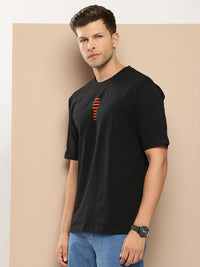 Difference of Opinion Men Typography Printed Pure Cotton Oversized T-shirt