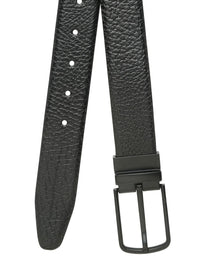 Teakwood Leathers Men Textured Leather Reversible Formal Belt