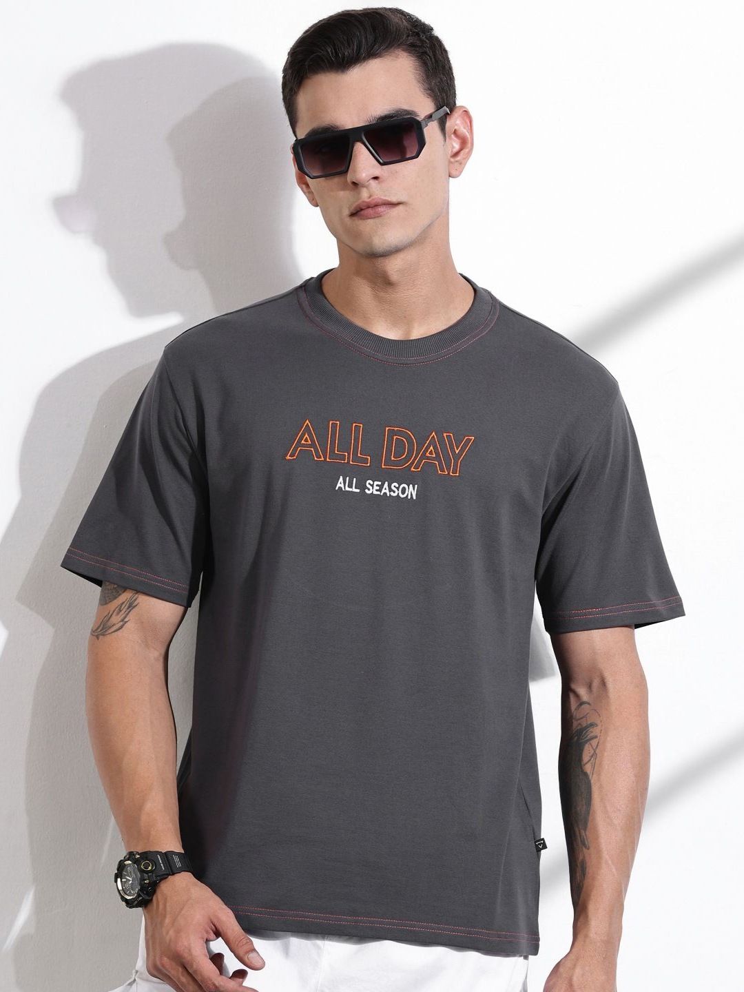 Thomas Scott Typography Printed Round Neck T-shirt