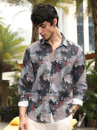 Campus Sutra Men Comfort Printed Casual Shirt