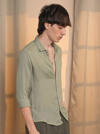 Campus Sutra Men Comfort Textured Opaque Casual Shirt