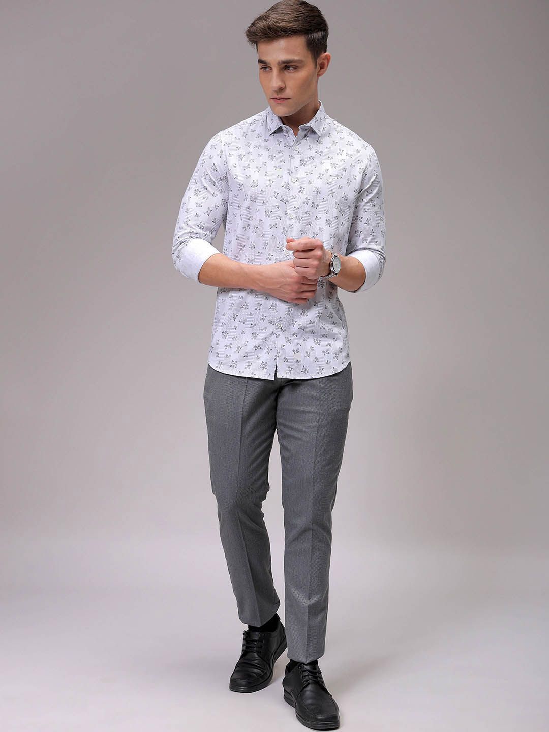 The Indian Garage Co Men Slim Fit Opaque Printed Casual Shirt