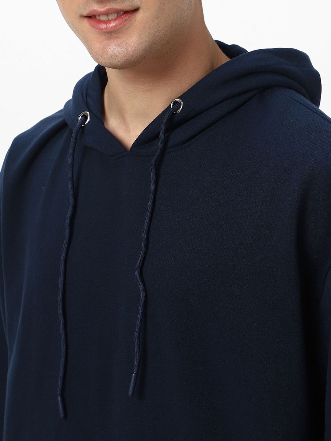 Urbano Fashion Men's Cotton Solid Oversized Hooded Neck Sweatshirt
