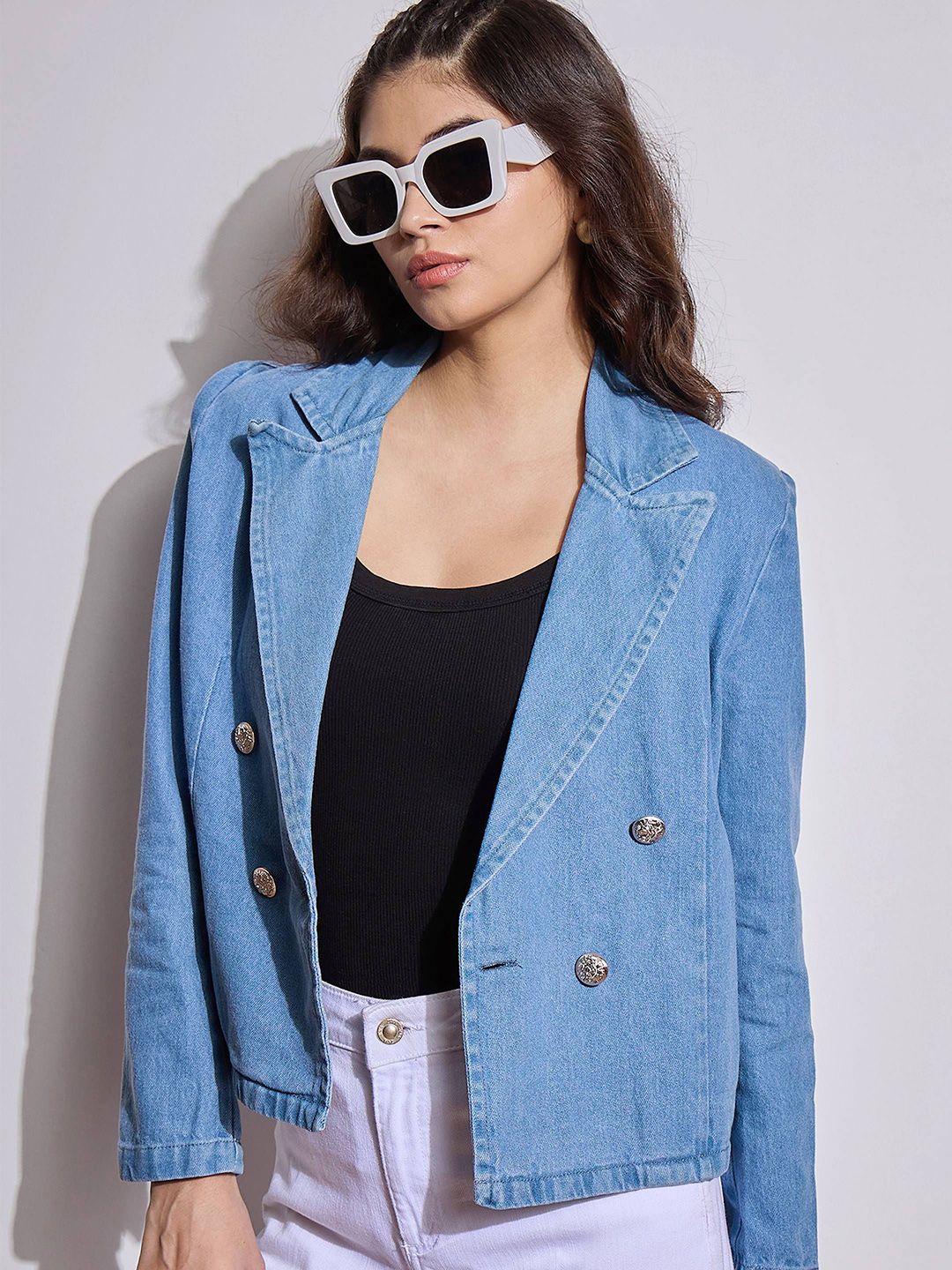 SASSAFRAS Comfort-Fit Double Breasted Blazer