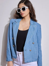 SASSAFRAS Comfort-Fit Double Breasted Blazer