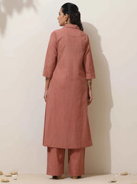 Truebrowns Wanita Pepejal Kurta dengan Palazzo