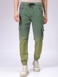 The Indian Garage Co Men Low Distress Stretchable Cargo Denim Joggers