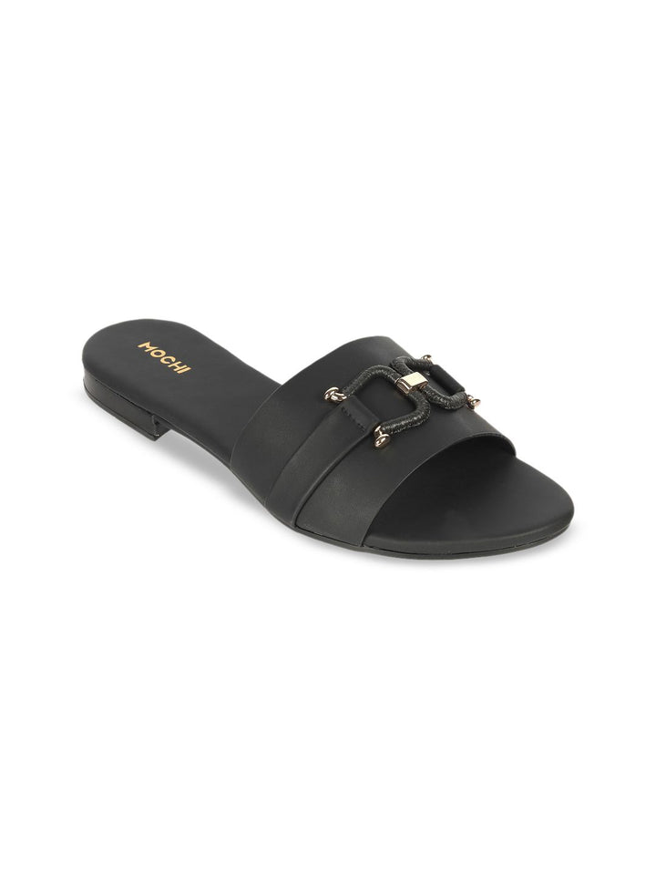 Mochi Women Buckled Mules
