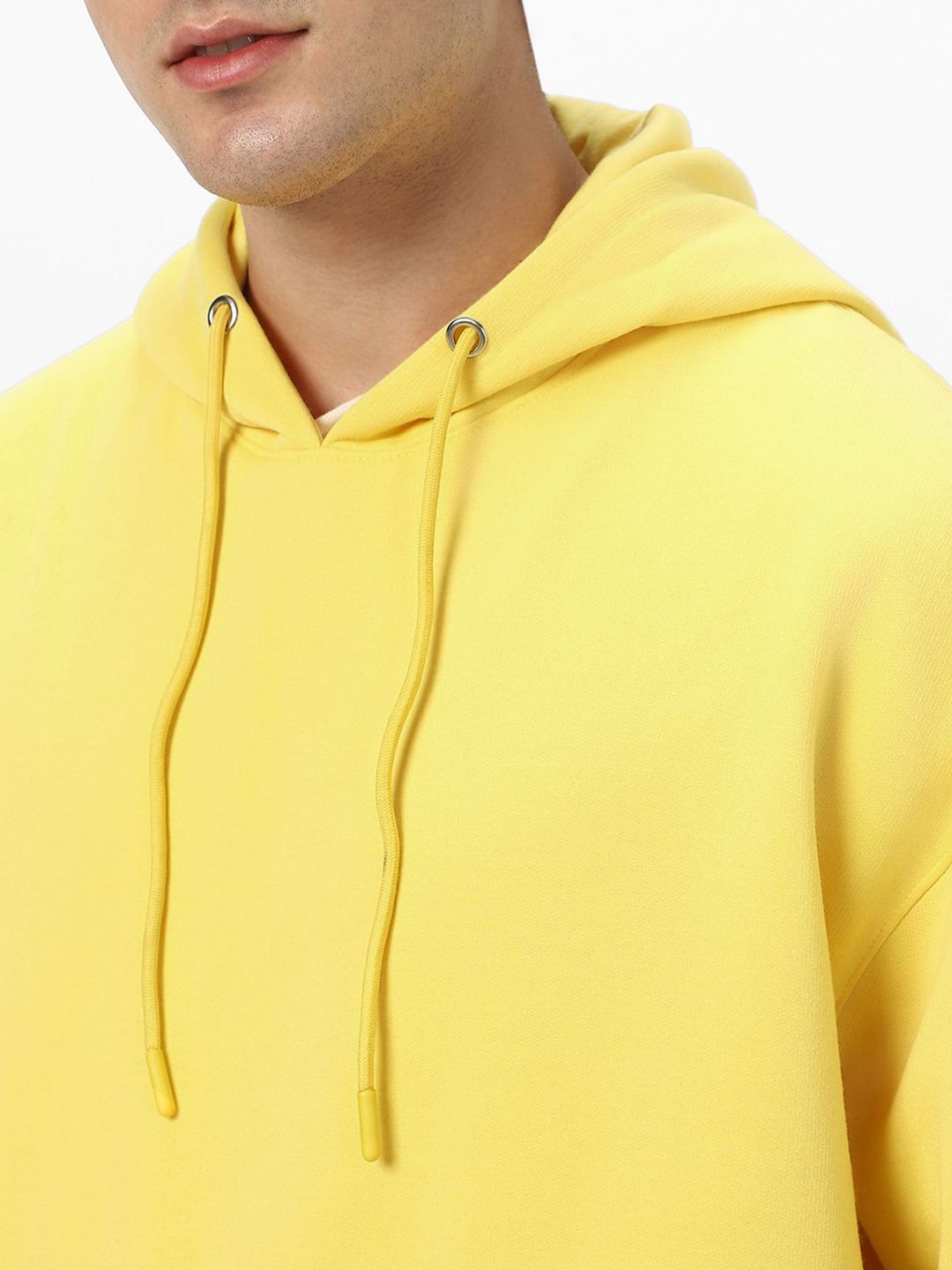 Urbano Fashion Men's Cotton Solid Oversized Hooded Neck Sweatshirt