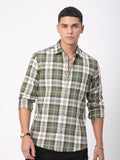VASTRADO Men Timeless Tartanique Green Checkered Shirt