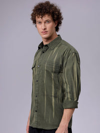 The Indian Garage Co Men Solid Box Pockets Casual Pure Cotton Shirt