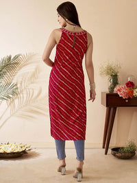 Anouk leheriya Printed Straight Kurta