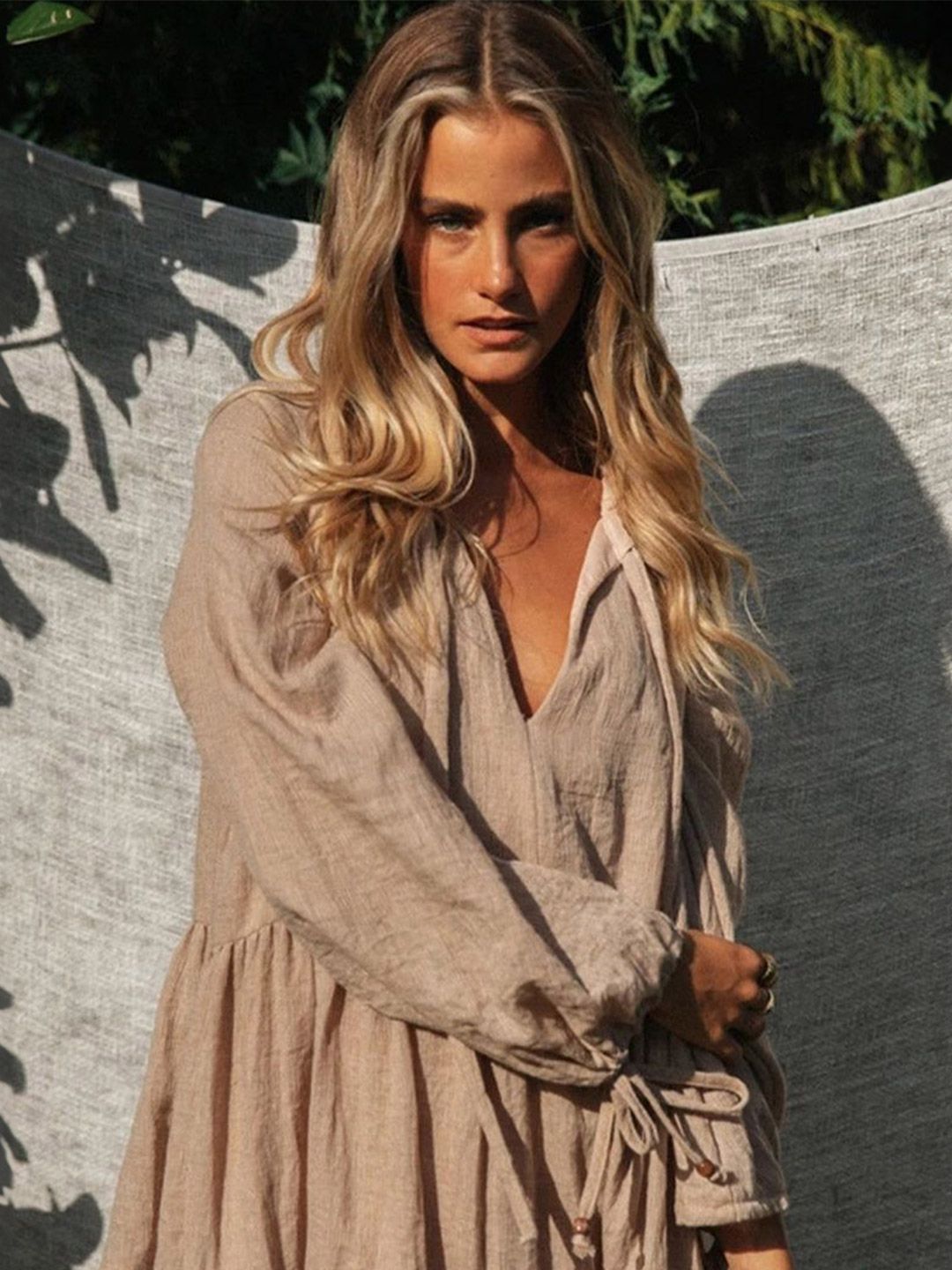 all about you Puff Sleeve Ruffled Balloon Dress