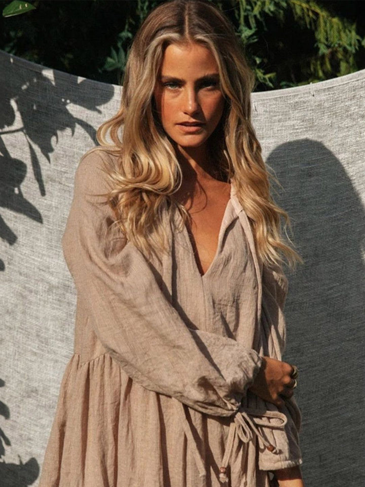 all about you Puff Sleeve Ruffled Balloon Dress