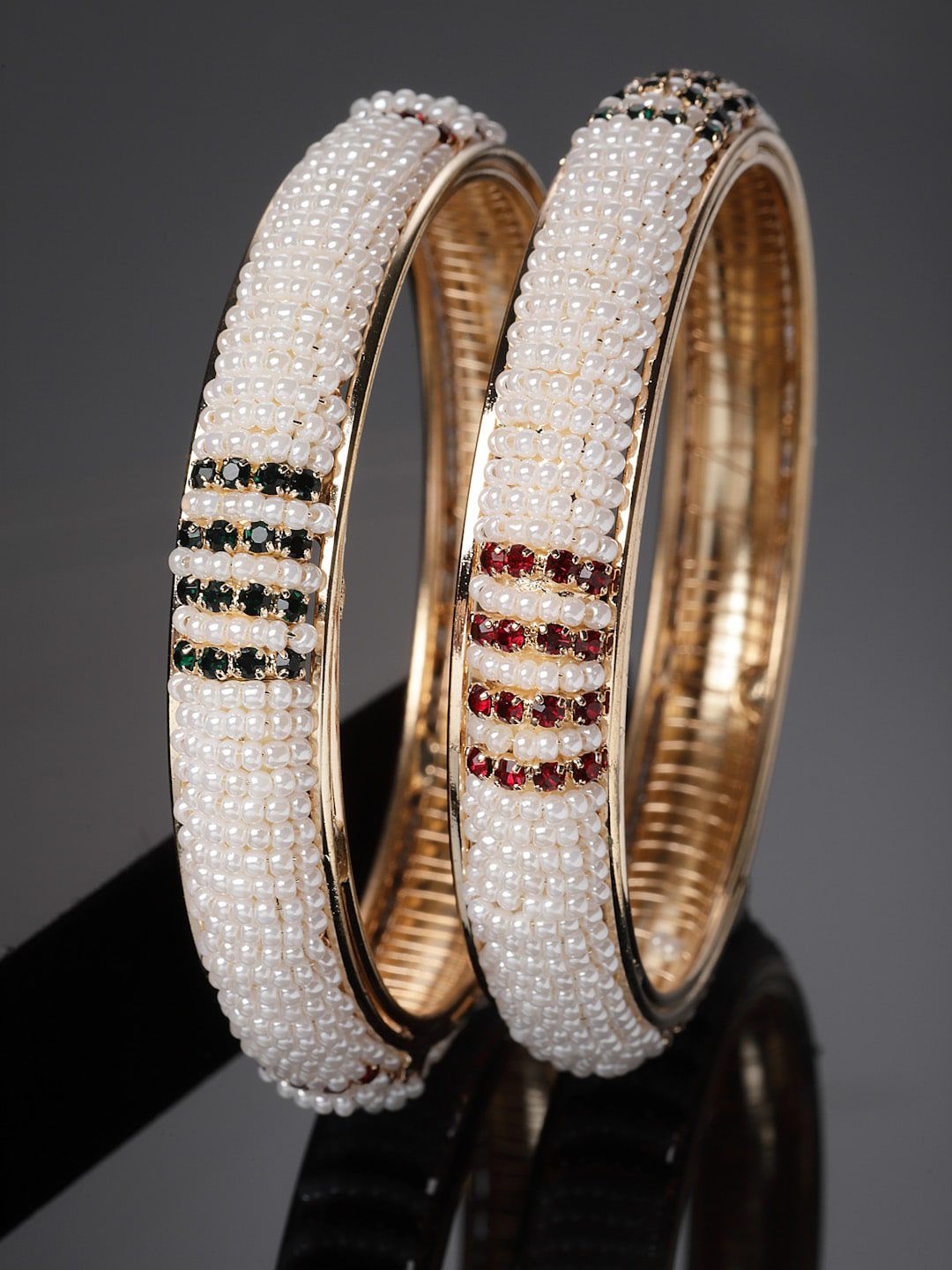 Set PANASH 2 Gelang Manik Mutiara Bersalut Emas