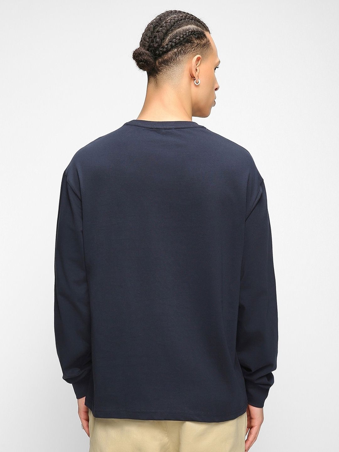 Bewakoof Cotton Drop Shoulder Sleeves Oversized Fit T-shirt