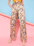 STREET 9 Women Bright Yellow Ethnic Motifs Trousers