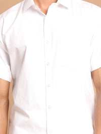 VASTRAMAY Men White Premium Casual Shirt