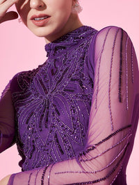 STREET 9 Women Embellished Net Dress