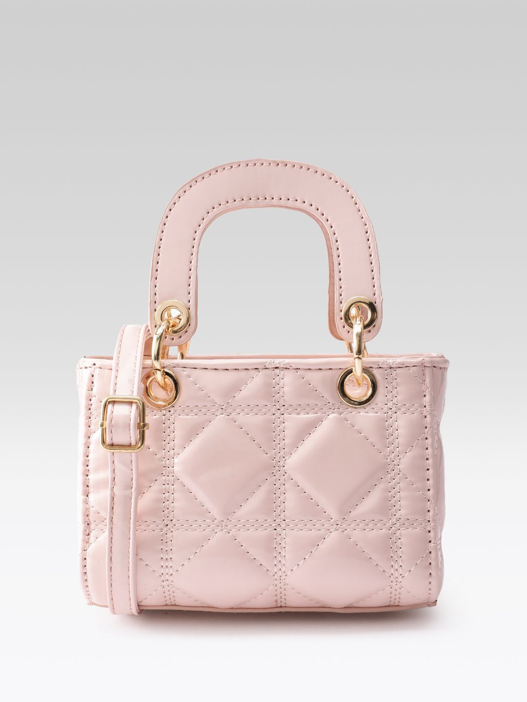 DressBerry Structured Quilted Handheld Bag