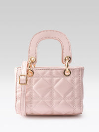 DressBerry Structured Quilted Handheld Bag