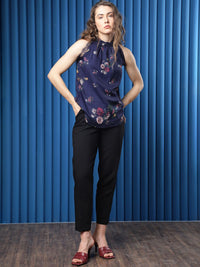 RAREISM Floral Print Halter Neck Top