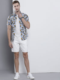 The Indian Garage Co Men Slim Fit Floral Printed Resortwear Shirt