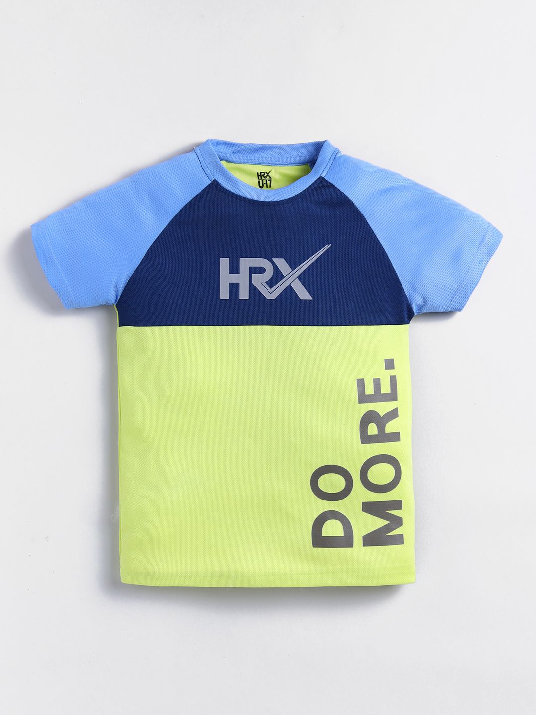 HRX by Hrithik Roshan U17 Boys Rapid Dry Printed T-shirt with Shorts
