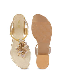 Metro Women Embellished Block Heels Sandals