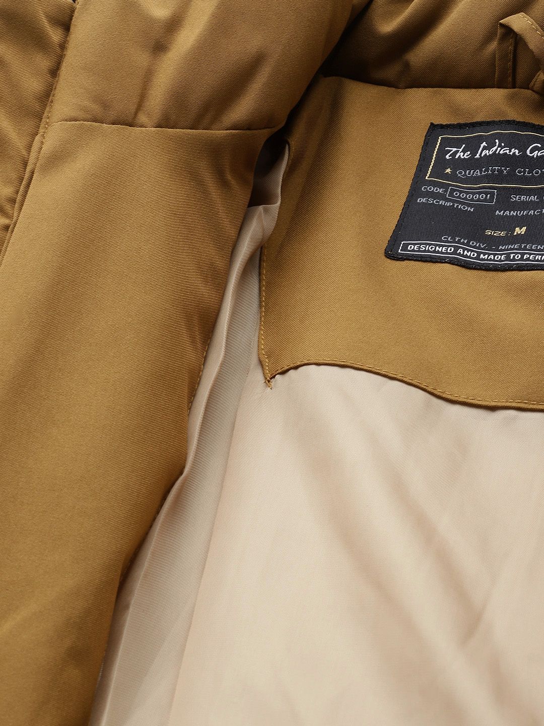 The Indian Garage Co Men Solid Zip-Front Bomber Jacket