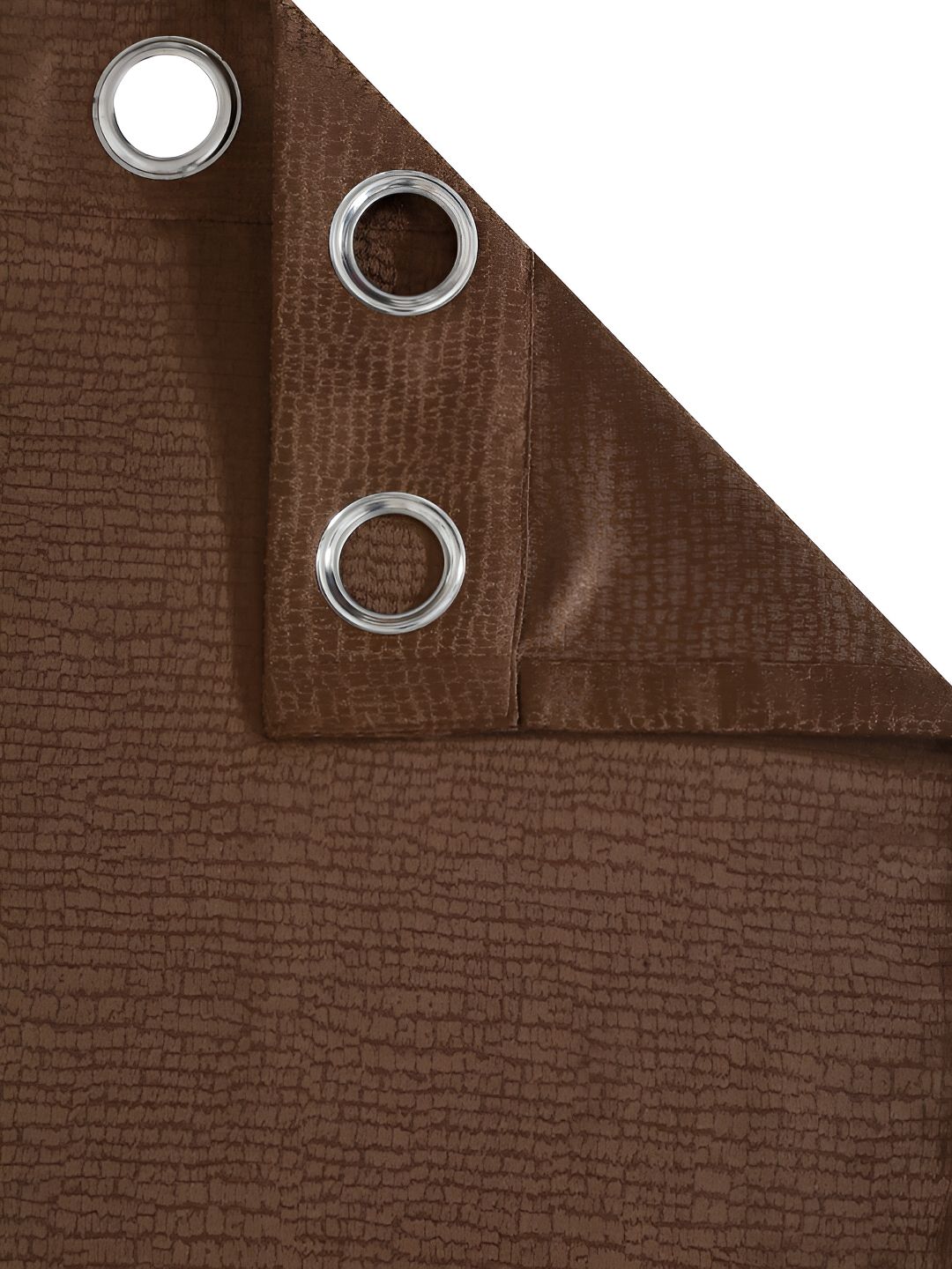 HOSTA HOMES Brown Abstract Black Out Door Curtain